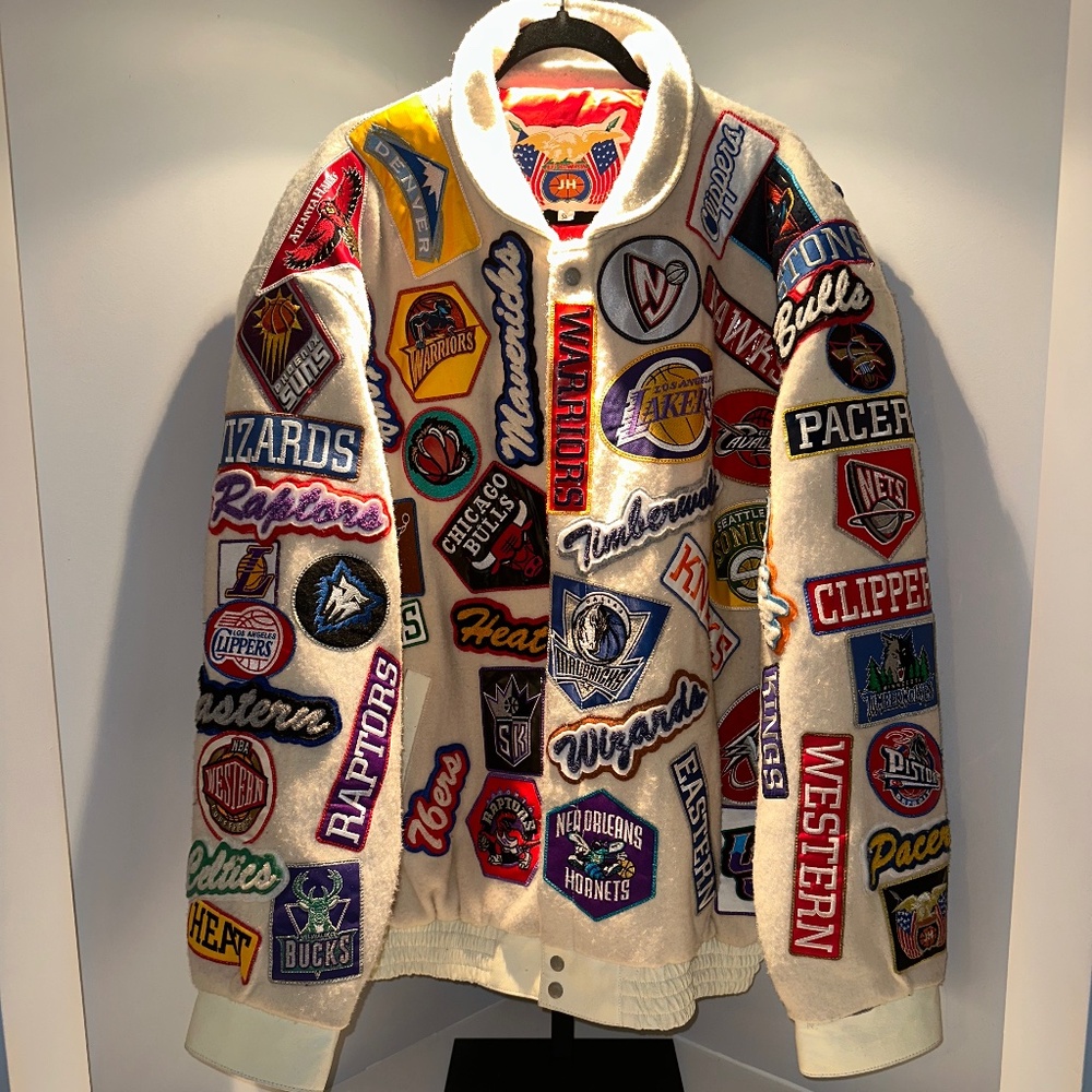 Rare Vintage Jeff Hamilton NBA Letterman Jacket